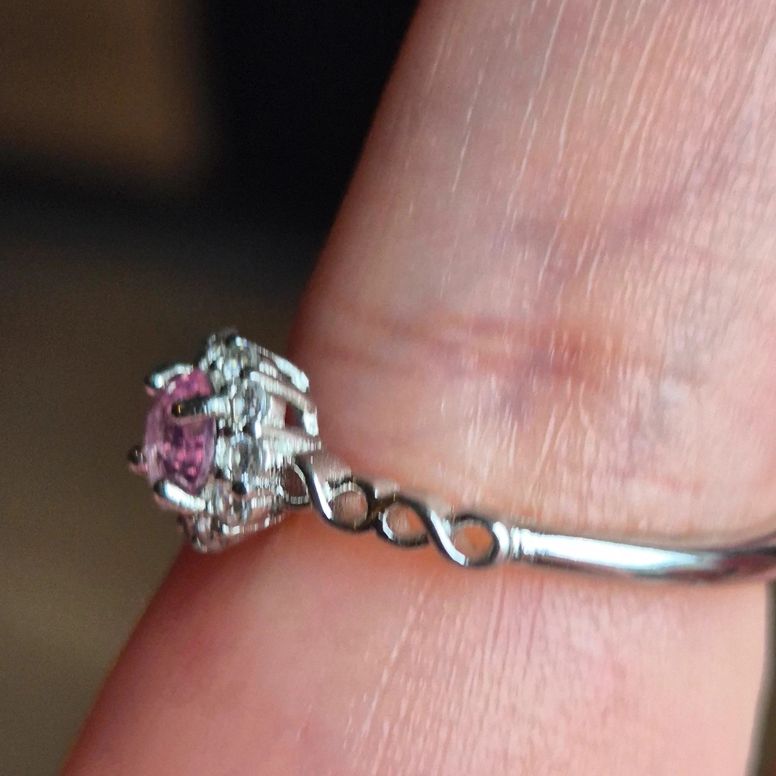 Natuurlijke toermalijn S925 zilveren ring – photo 3